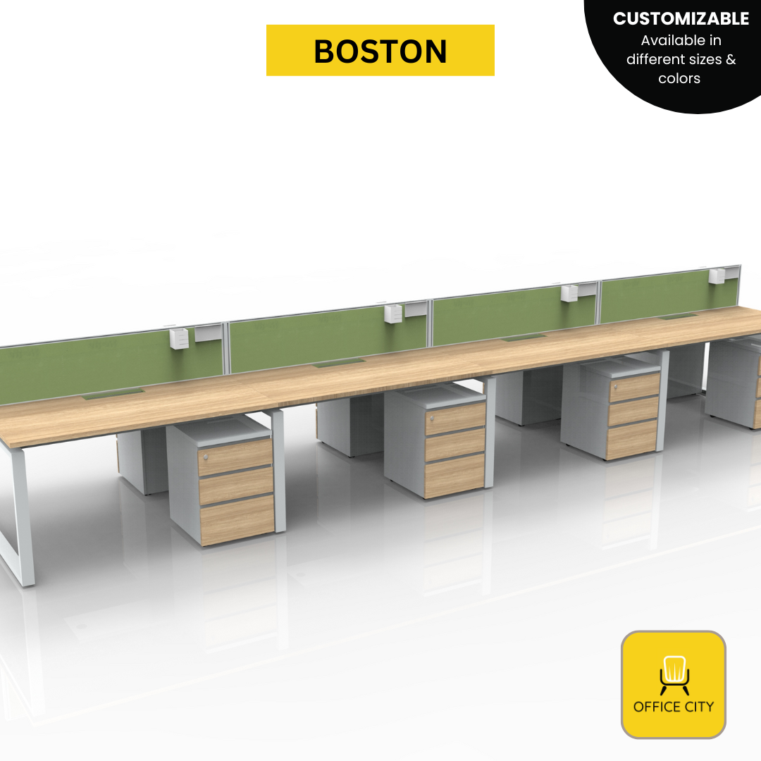 Boston - Screen Panel Divider Workstation | Customizable
