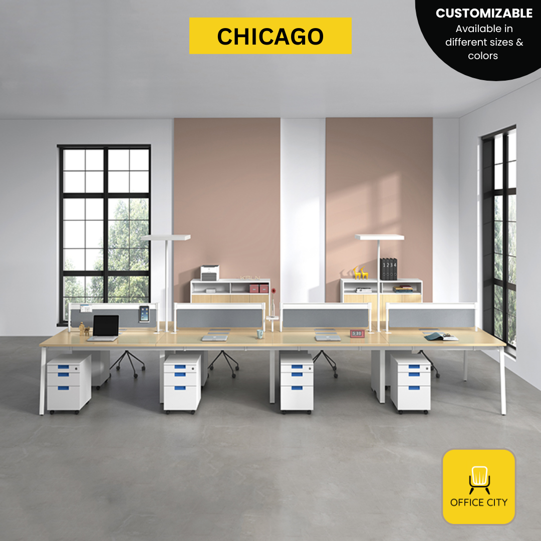 Chicago - Screen Panel Divider Workstation | Customizable