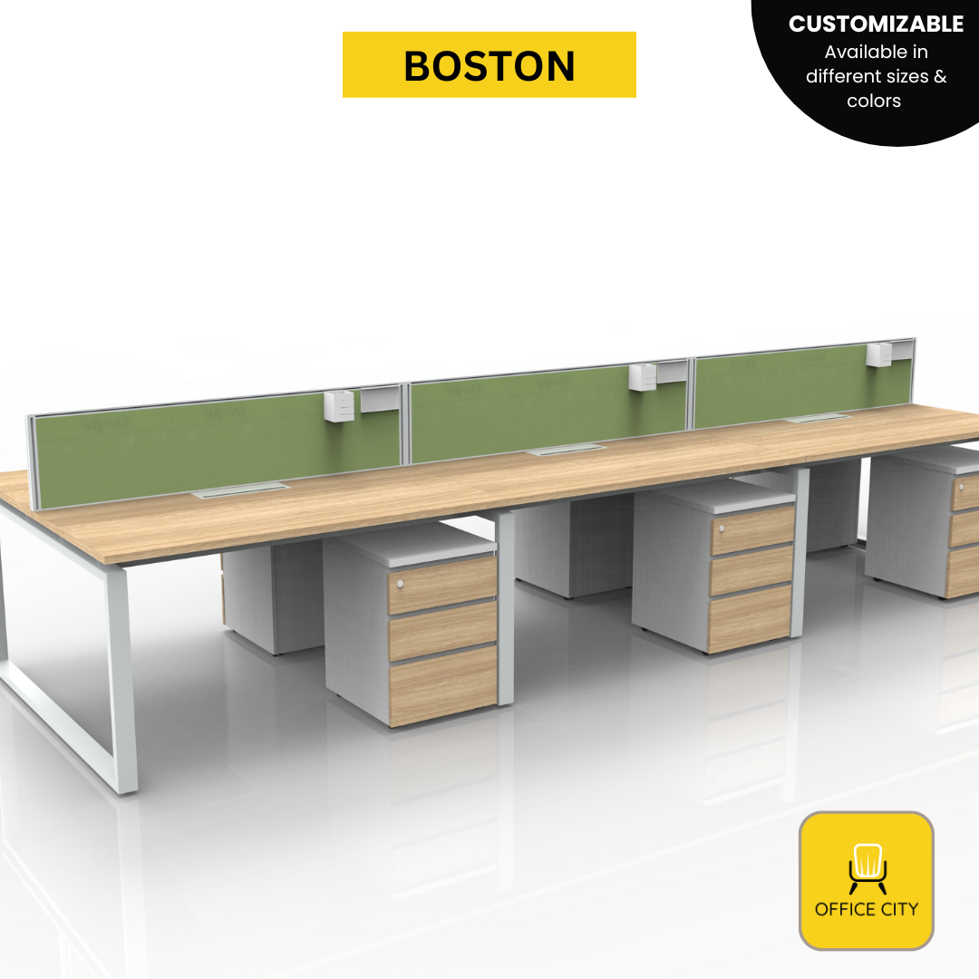 Boston - Screen Panel Divider Workstation | Customizable