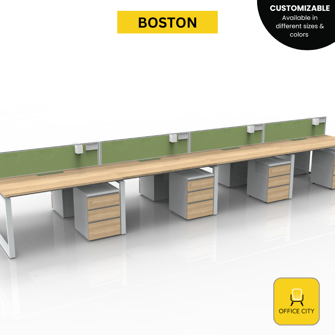 Boston -  Screen Panel Divider Workstation | Customizable