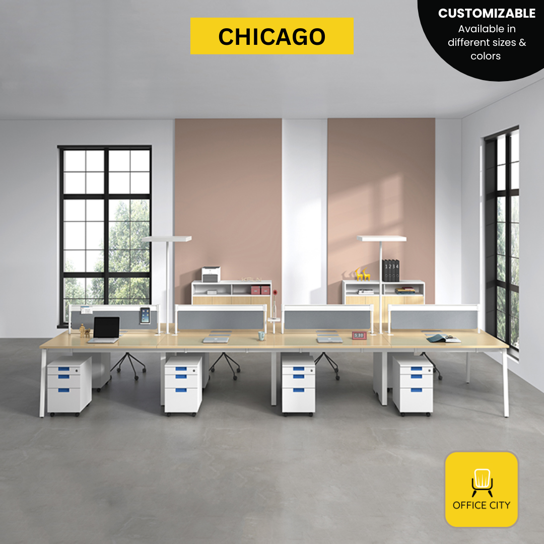 Chicago -  Screen Panel Divider Workstation | Customizable