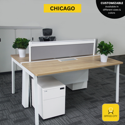 Chicago -  Screen Panel Divider Workstation | Customizable