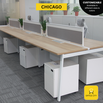 Chicago -  Screen Panel Divider Workstation | Customizable