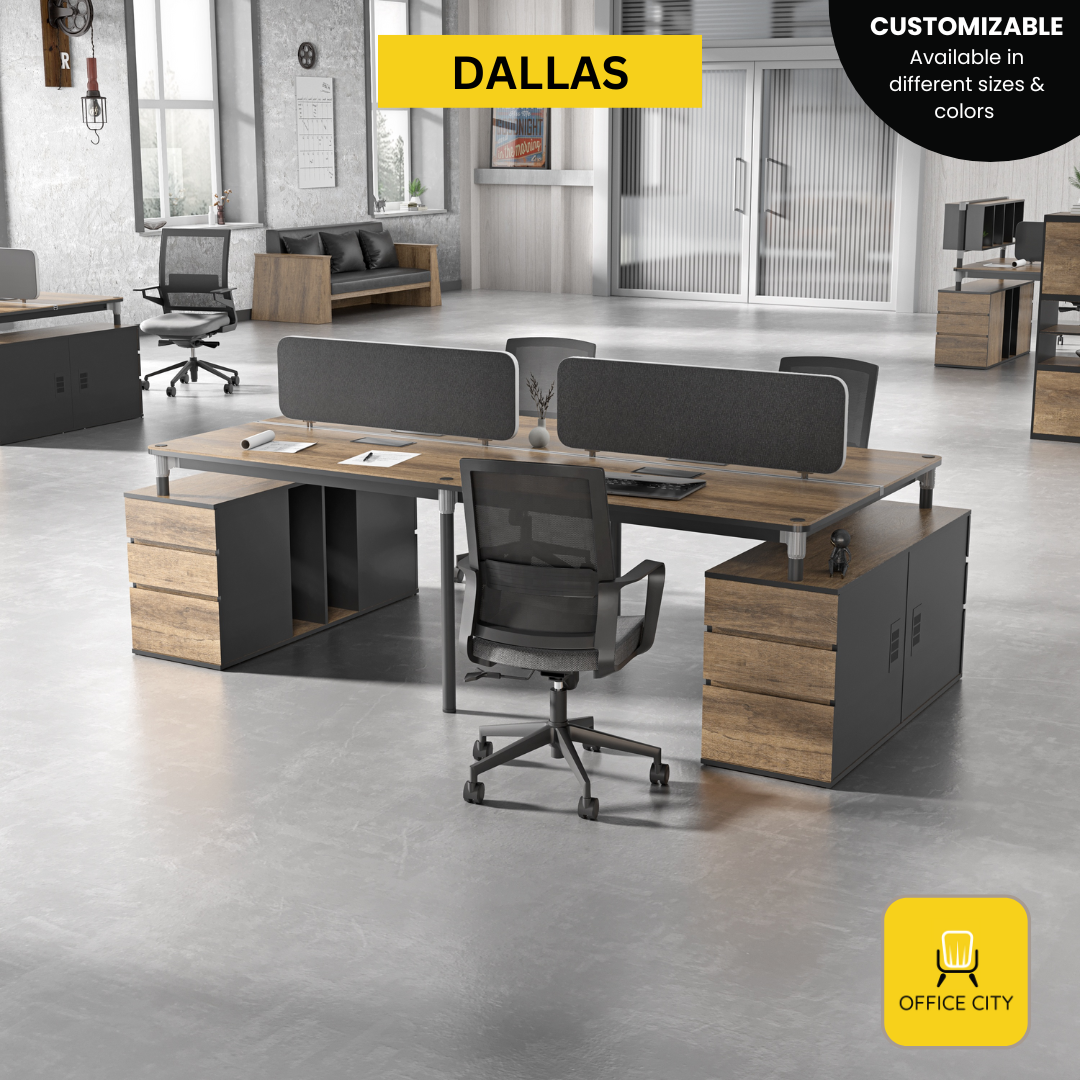 Dallas - Screen Panel Divider Workstation | Customizable