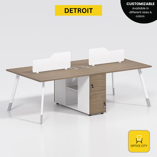 Detroit - Screen Panel Divider Workstation | Customizable