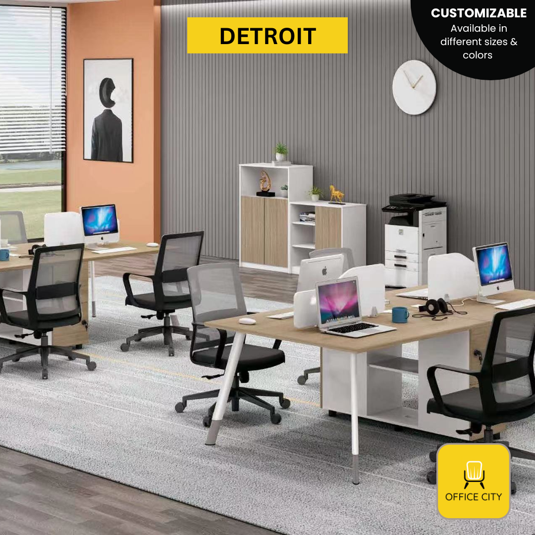 Detroit - Screen Panel Divider Workstation | Customizable