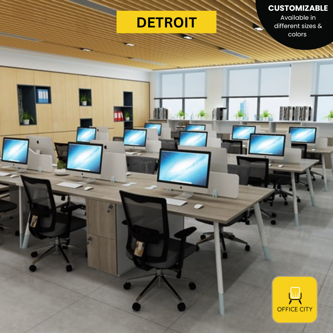 Detroit - Screen Panel Divider Workstation | Customizable