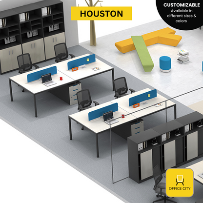 Houston - Screen Panel Divider Workstation | Customizable