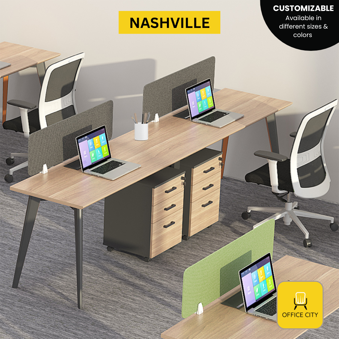 Nashville - Screen Panel Divider Workstation | Customizable