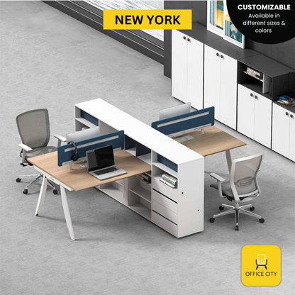 New York - Screen Panel Divider Workstation | Customizable