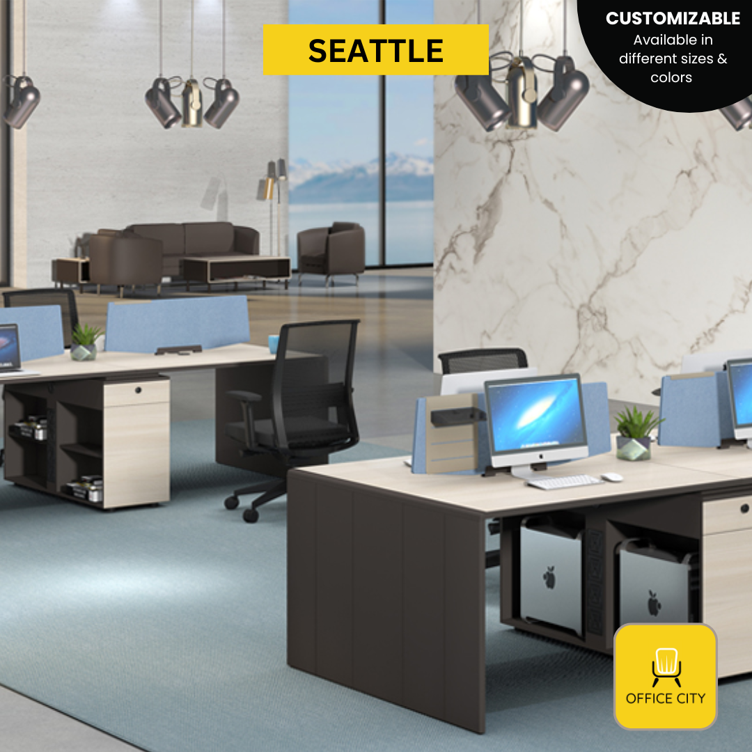 Seattle - Screen Panel Divider Workstation | Customizable