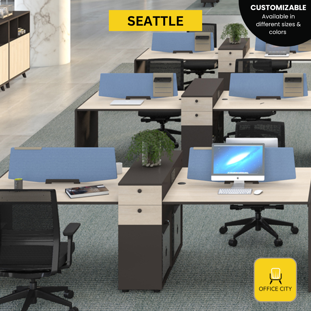 Seattle - Screen Panel Divider Workstation | Customizable