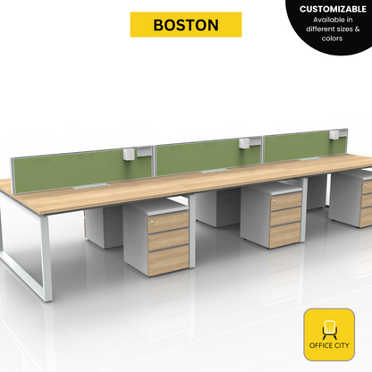 Boston -  Screen Panel Divider Workstation | Customizable